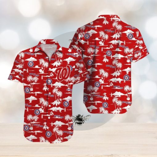 Washington Nationals MLB Hawaiian Shirt Coconut Pattern Shirt