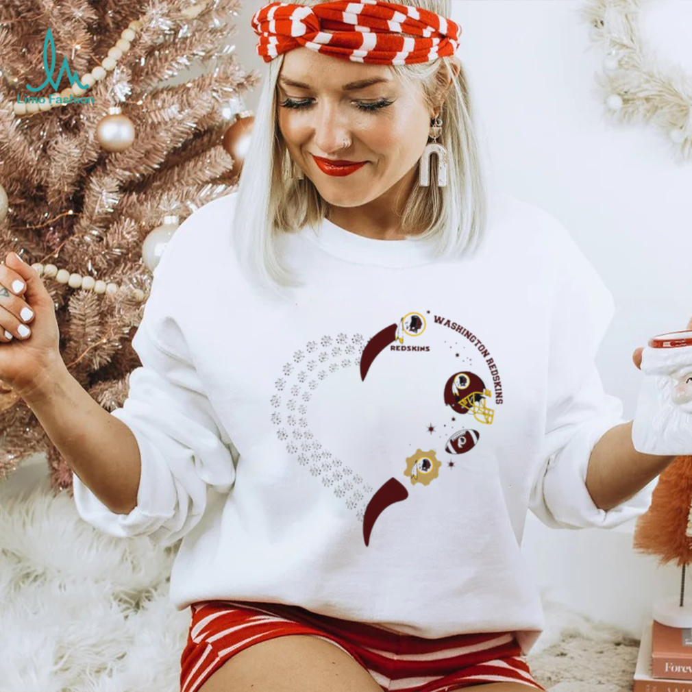 Washington Redskins football heart helmet logo gift shirt Washington Redskins football heart helmet logo gift shirt