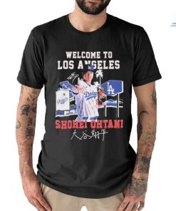Welcome To Los Angeles Dodgers Shohei Ohtani Signature Shirt