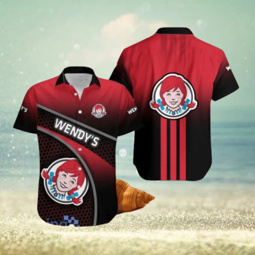 Wendy’s Black And Red V3 Hawaiian Shirt For Men And Women Wendy’s Black And Red V3 Hawaiian Shirt For Men And Women