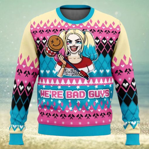 Were Bad Guys Harley Quinn DC Comics Ugly Christmas Sweater