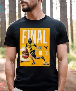 West Virginia Mountaineers Football Win The 2023 Duke’s Mayo Bowl Champions NCAA T shirt
