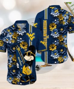 West Virginia Mountaineers Hawaiian Shirt Mickey Love Surfing Trending Summer Gift