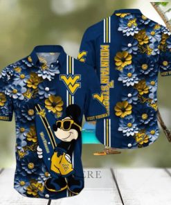 West Virginia Mountaineers Hawaiian Shirt Mickey Love Surfing Trending Summer Gift