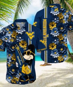 West Virginia Mountaineers Hawaiian Shirt Mickey Love Surfing Trending Summer Gift