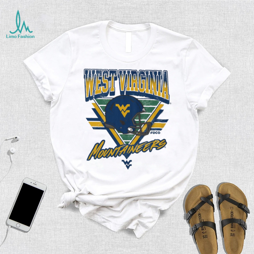 West Virginia Mountaineers Triangle Vintage T Shirt West Virginia Mountaineers Triangle Vintage T Shirt