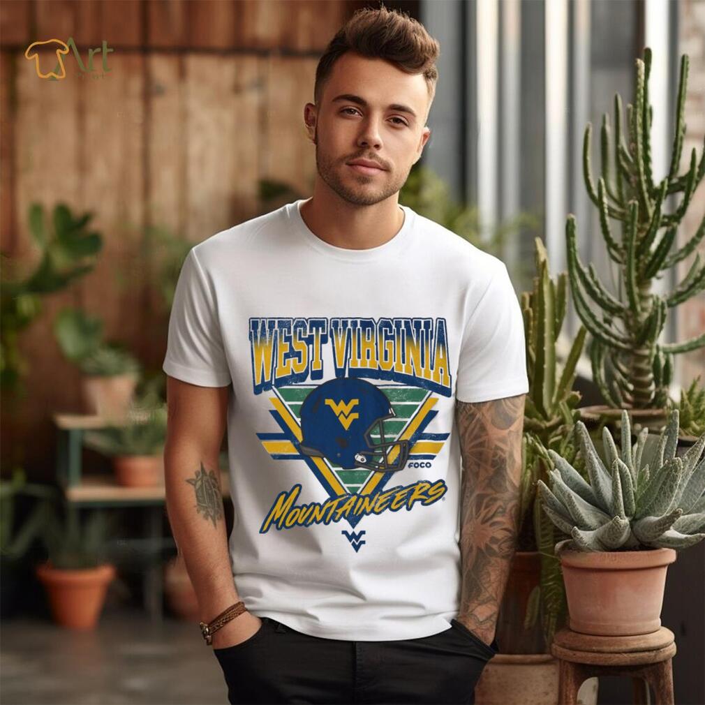 West Virginia Mountaineers Triangle Vintage T Shirt West Virginia Mountaineers Triangle Vintage T Shirt