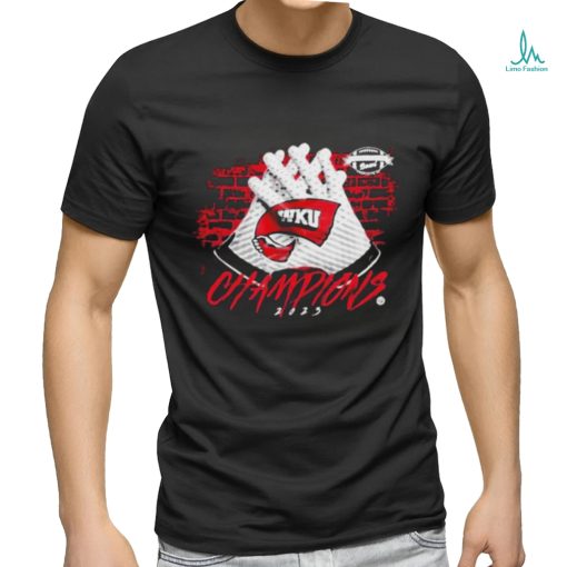 Western Kentucky Football 2023 Famous Toastery Bowl Champions Gloves Shirt