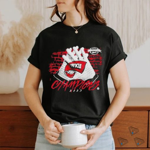 Western Kentucky Football 2023 Famous Toastery Bowl Champions Gloves Shirt