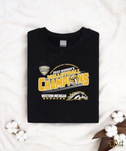 Western Michigan Broncos Brown MAC 2023 Women’s Volleyball Tournament Champions Shirt