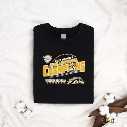 Western Michigan Broncos Brown MAC 2023 Women’s Volleyball Tournament Champions Shirt