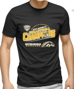 Western Michigan Broncos Brown MAC 2023 Women’s Volleyball Tournament Champions Shirt