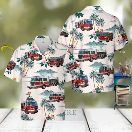 Wethersfield Connecticut Fire Department Hawaiian Shirt Summner Vacation Shirt