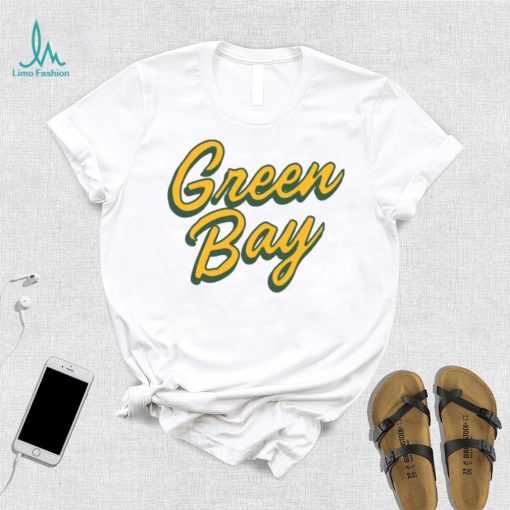 Where I’m From Adult Green Bay Oatmeal Retro Script T Shirt