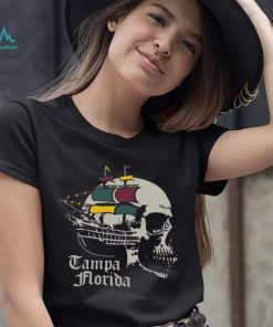 Where I'm From Adult Tampa Black Skull T Shirt