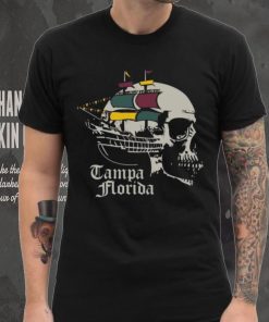 Where I'm From Adult Tampa Black Skull T Shirt
