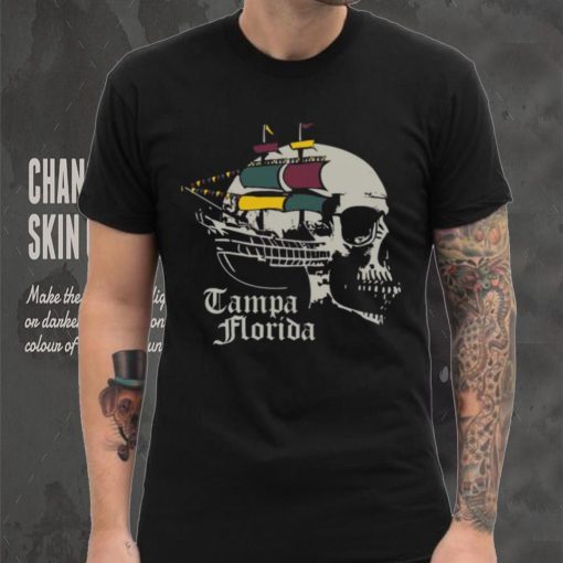 Where I’m From Adult Tampa Black Skull T Shirt