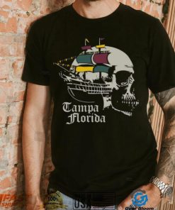 Where I'm From Adult Tampa Black Skull T Shirt