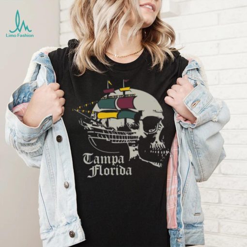Where I’m From Adult Tampa Black Skull T Shirt