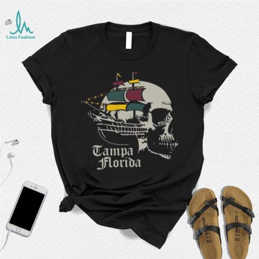 Where I’m From Adult Tampa Black Skull T Shirt