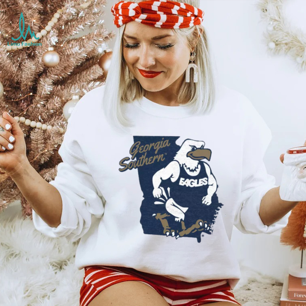 Where I'm From Georgia Southern Eagles Grey Eagle State T Shirt Where I'm From Georgia Southern Eagles Grey Eagle State T Shirt