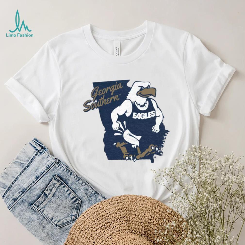 Where I'm From Georgia Southern Eagles Grey Eagle State T Shirt Where I'm From Georgia Southern Eagles Grey Eagle State T Shirt