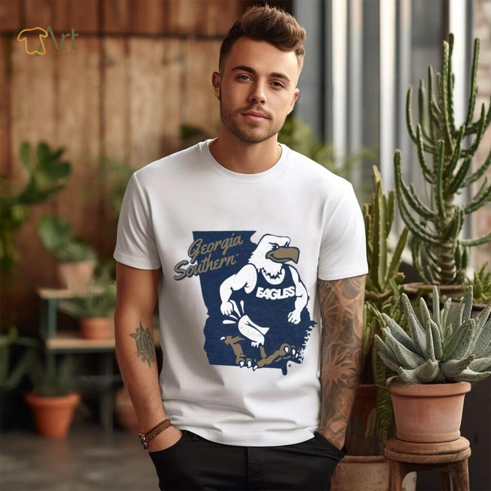 Where I'm From Georgia Southern Eagles Grey Eagle State T Shirt Where I'm From Georgia Southern Eagles Grey Eagle State T Shirt