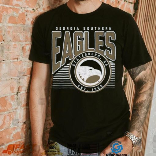 Where I'm From Georgia Southern Eagles Navy Offset Circle T Shirt