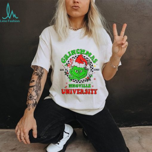 Whoville University Shirt, Grinchmas Unisex T Shirt