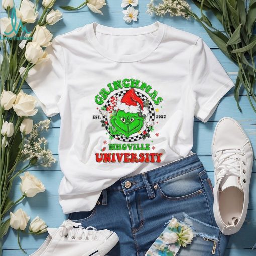 Whoville University Shirt, Grinchmas Unisex T Shirt