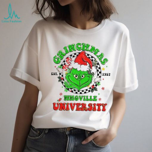 Whoville University Shirt, Grinchmas Unisex T Shirt