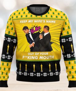 Will Smith Slaps Chris Rock Meme Ugly Sweater