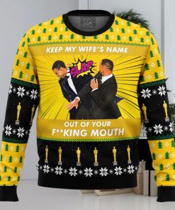 Will Smith Slaps Chris Rock Meme Ugly Sweater