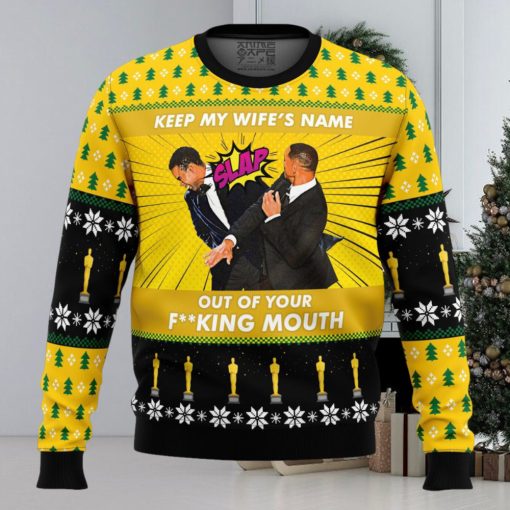 Will Smith Slaps Chris Rock Meme Ugly Sweater