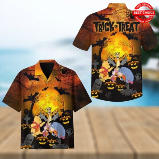 Winnie The Pooh Halloween Trick Or Treat Hawaiian Shirt