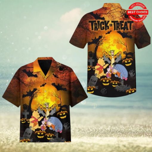 Winnie The Pooh Halloween Trick Or Treat Hawaiian Shirt