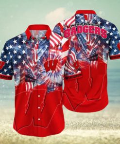 Wisconsin Badgers NCAA Flower Hawaii Shirt