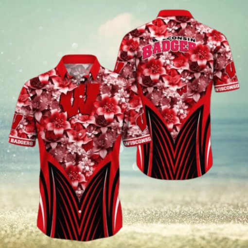 Wisconsin Badgers NCAA Hawaiian Shirt, Aloha Shirt Ver 1