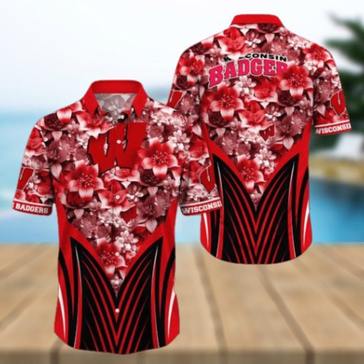 Wisconsin Badgers NCAA Hawaiian Shirt, Aloha Shirt Ver 1