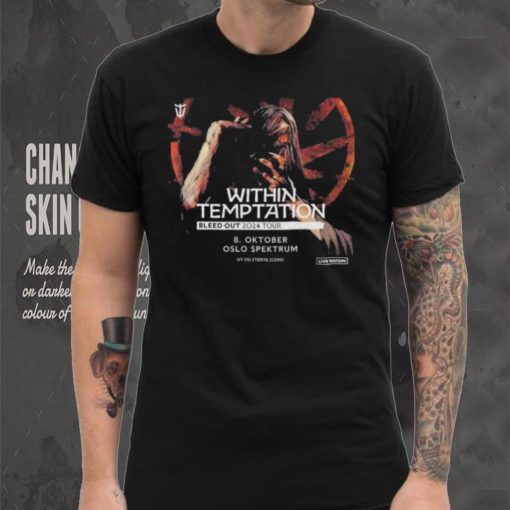 Within temptation bleed out 2024 tour on 8 october at oslo spektrum shirt