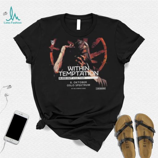 Within temptation bleed out 2024 tour on 8 october at oslo spektrum shirt