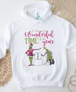 Wonderful Time Of The Year Grinch Snowman Christmas T shirt