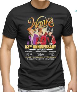 Wonka 53rd Anniverasry 1971 – 2024 Thank You For The Memories T Shirt