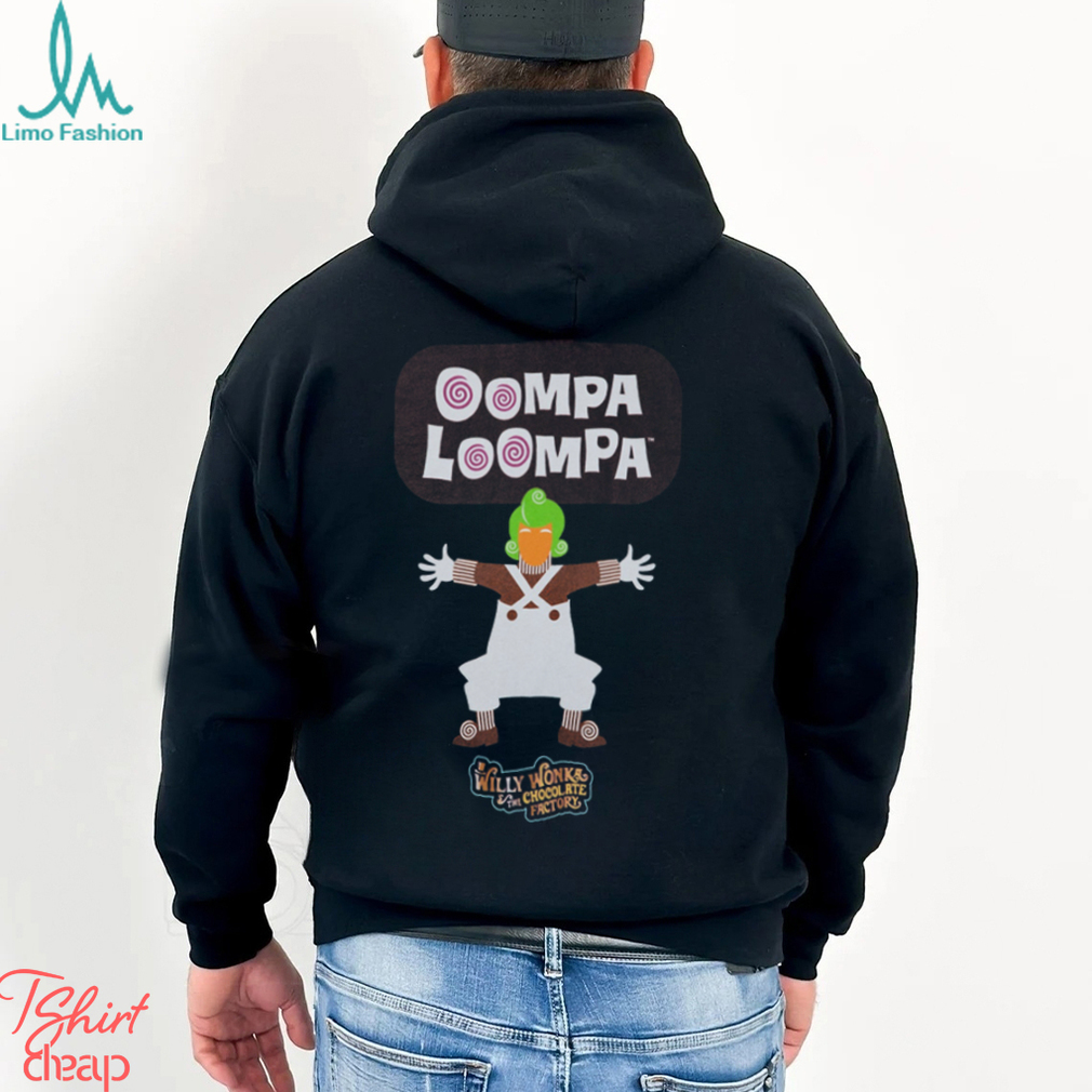 Wonka Oompa Loompa Adults Black Short Sleeved T Shirt Wonka Oompa Loompa Adults Black Short Sleeved T Shirt