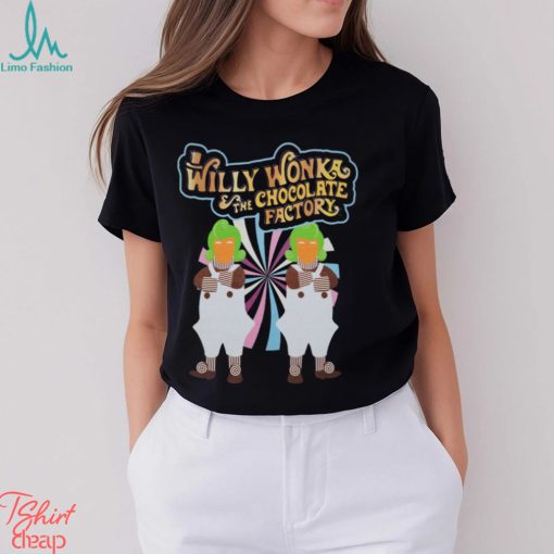 Wonka Willy Wonka Adults Black Short Sleeved T Shirt