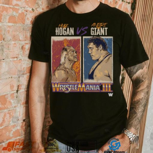 WrestleMania III Hulk Hogan Vs. Andre The Giant WHT Shirt