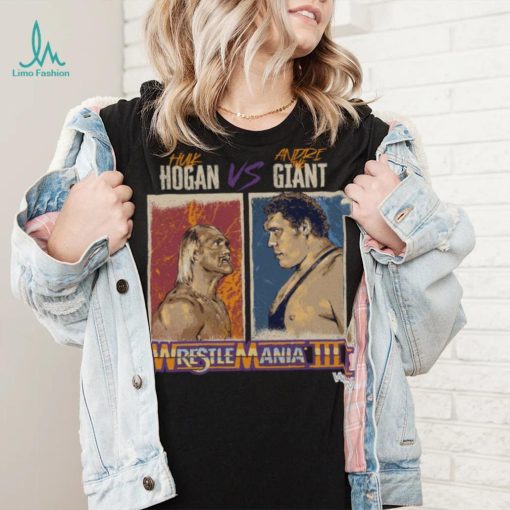 WrestleMania III Hulk Hogan Vs. Andre The Giant WHT Shirt