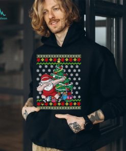Wrestling ugly christmas dabbing santa wrestler wrestle gift Shirt
