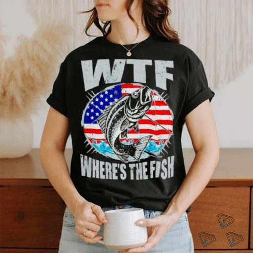 Wtf Where’s The Fish Usa Flag Shirt