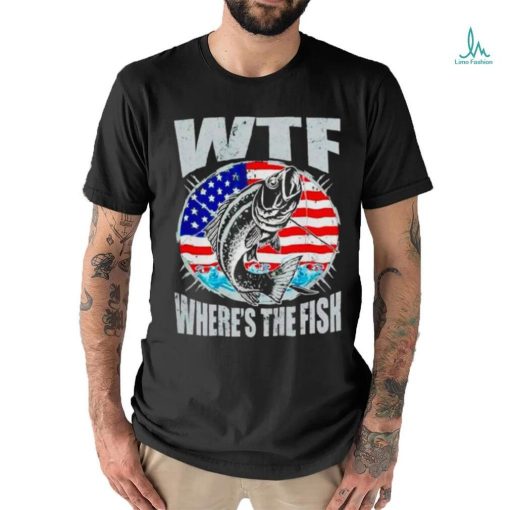 Wtf Where’s The Fish Usa Flag Shirt